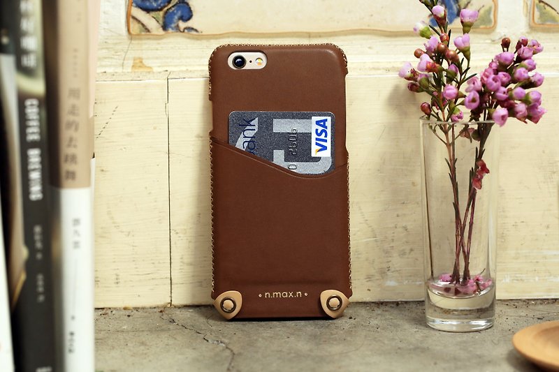 iPhone 6/6S / 4.7吋 極簡系列皮革保護套- 馬鞍棕 - 手機殼/手機套 - 真皮 咖啡色