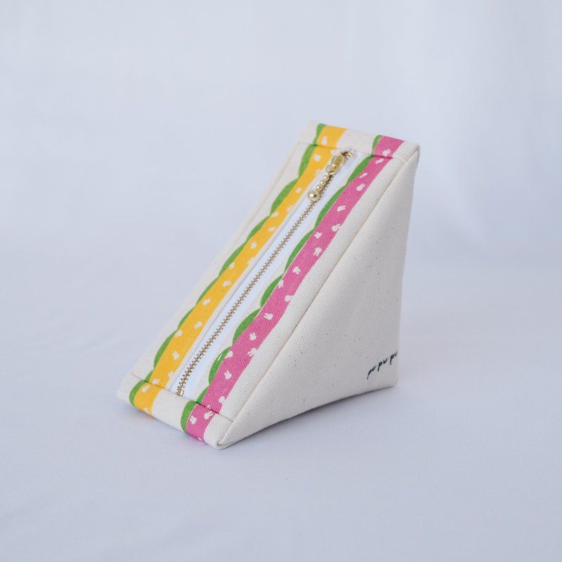 miffy Triangle sandwich bag - กระเป๋าเครื่องสำอาง - ผ้าฝ้าย/ผ้าลินิน ขาว