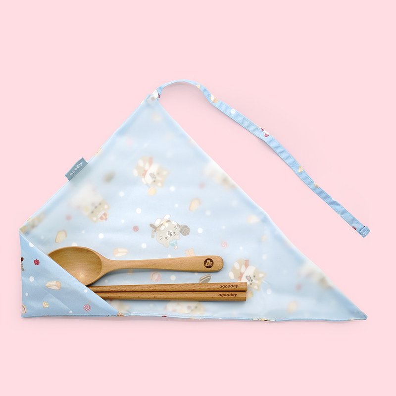 好日子餐具套 | 柴語錄第N個胃 - 筷子/筷架 - 聚酯纖維 藍色