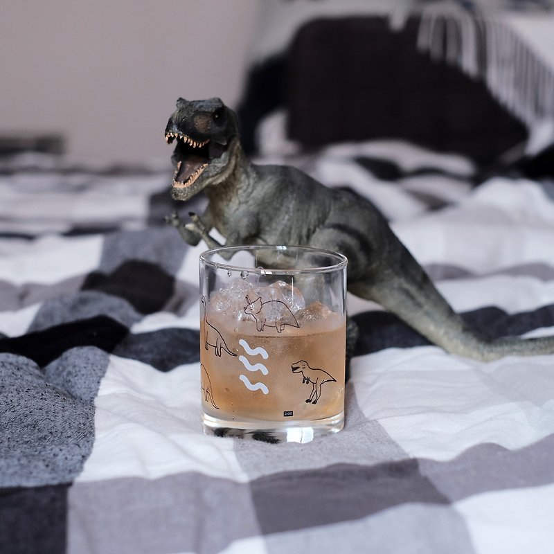 5 dinosaur transparent glass mugs - Cups - Glass Transparent