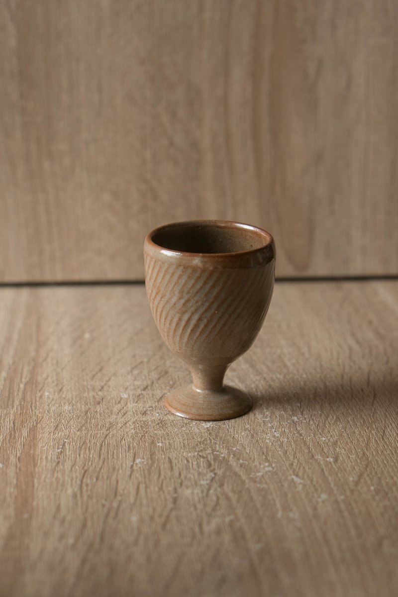 魚池釉高脚杯 | 酒杯 | 茶杯 - 其他杯子 - 陶 紅色
