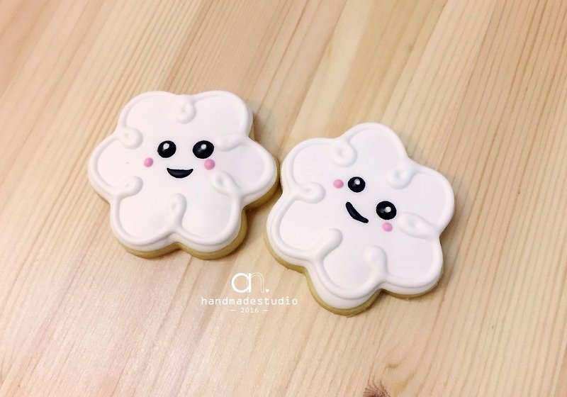 Baby Gender Biscuits-Plain and Elegant Color Sandwich Gender Biscuits (Fresh Clouds) 10 Pieces by anPastry - คุกกี้ - อาหารสด 