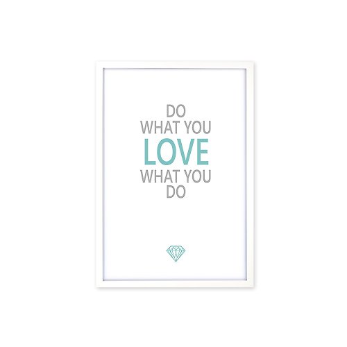 iINDOORS英倫家居 北歐風裝飾畫相框 Do What You Love 雜誌款 白色框 63x43cm