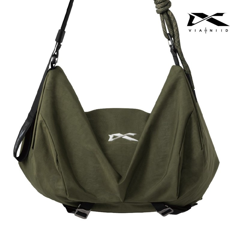 VIA Mountain Travel Series Travel Gym Bag (L) / (M) - Olive Green - Messenger Bags & Sling Bags - Polyester Green