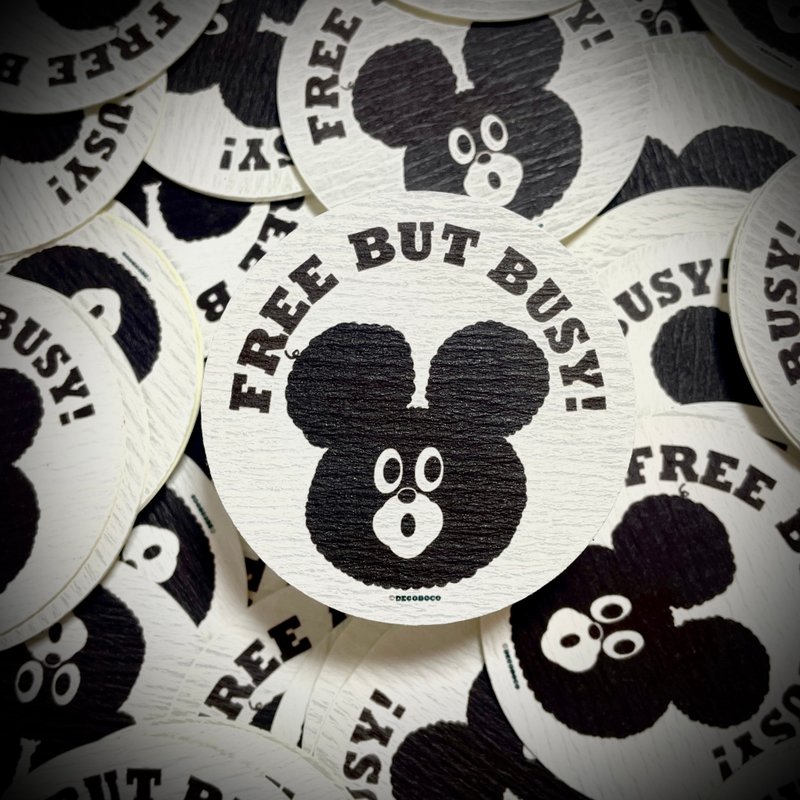 FREE BUT BUSY!100枚限定シリーズ第四弾 クレープ紙シリーズ - 貼紙 - 紙 金色