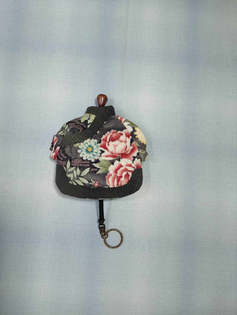 Cheongsam key coin purse - กระเป๋าใส่เหรียญ - ผ้าฝ้าย/ผ้าลินิน 
