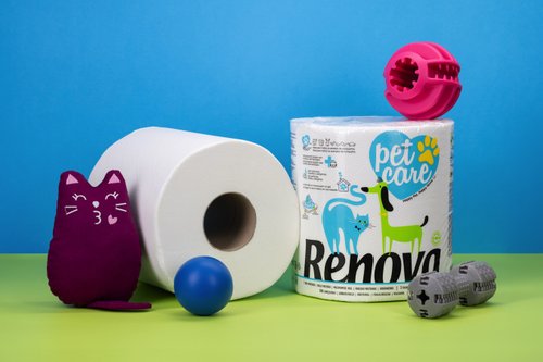 RENOVA 葡萄牙皇家天然彩色香氛衛生紙 Renova滾筒式寵物用清潔紙巾親膚安全測試潔淨力強貓狗通用環保