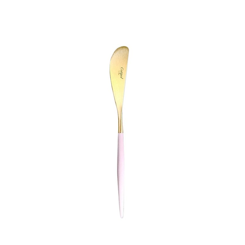 | Cutipol | GOA Pink  Matte Gold Butter Spreader - Cutlery & Flatware - Stainless Steel Pink