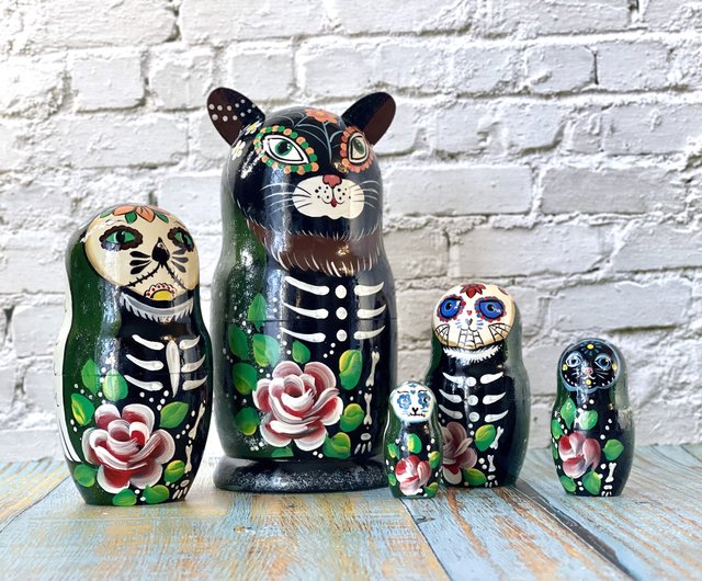 Skull russian hot sale dolls