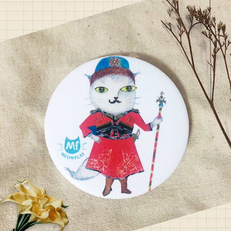 Meowflat 胸章/徽章/別針|旅行貓系列 - 徽章/別針 - 塑膠 