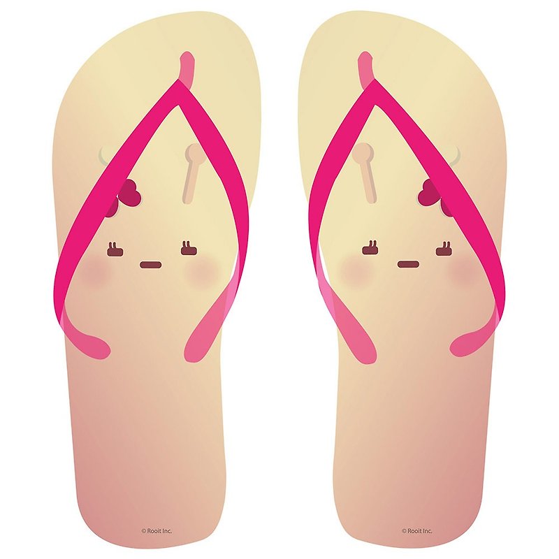 New series - no personality Star Roo flip-flop slippers (female): [big Lian Lou], BB05 - Women's Casual Shoes - Rubber Pink