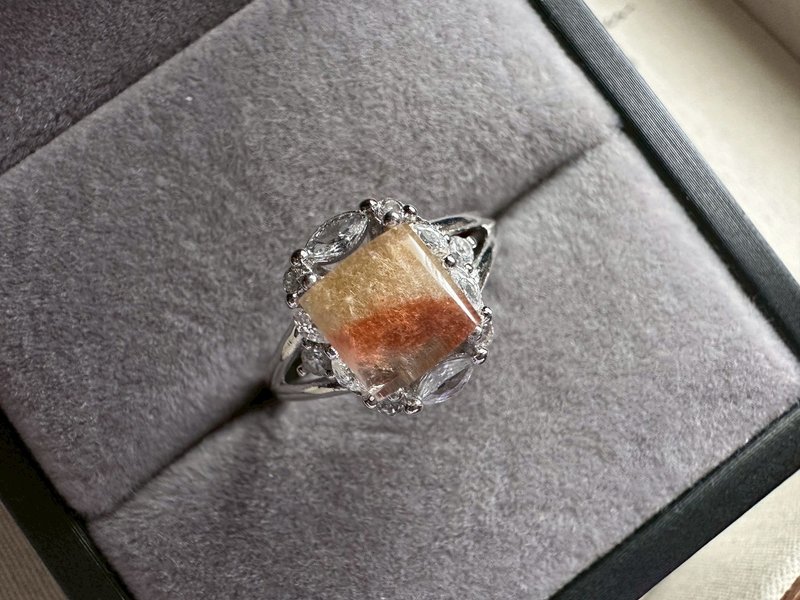 雙色兔毛水晶 925銀戒 - 戒指 - 水晶 