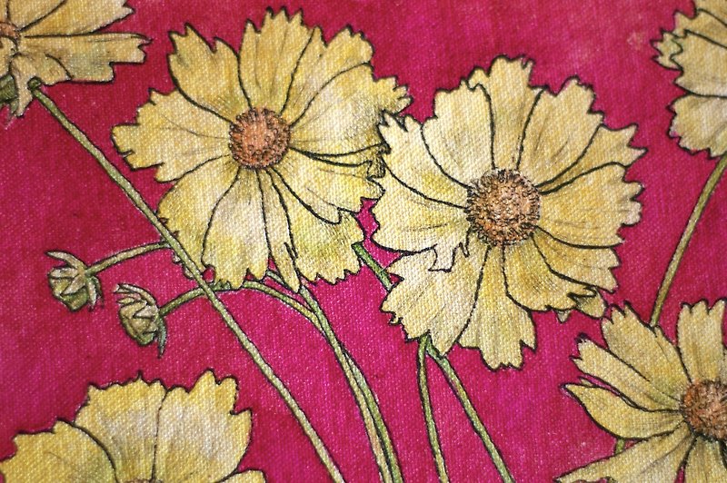 Yellow flower (original picture)  [黄色い花] 原画 - 掛牆畫/海報 - 其他材質 黃色