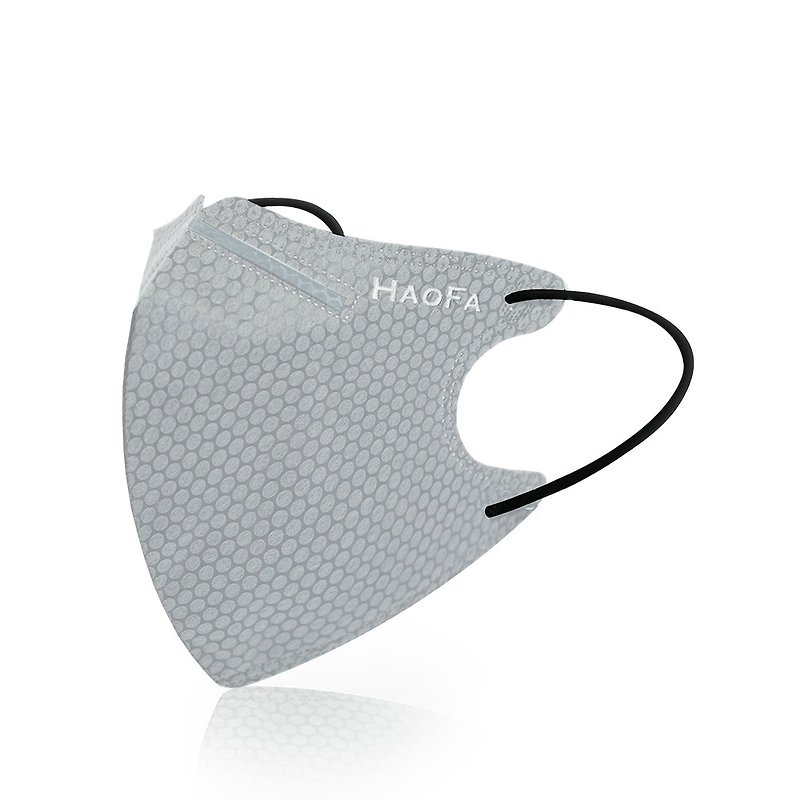 N95【HAOFA×MASK】3D気密立体マスクモーニングフォググレー子供用|50個/箱 - マスク - その他の素材 グレー