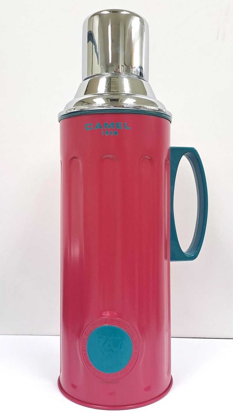 Camel brand 1.1L glass bladder vacuum insulated pot candy color body pomegranate red 312PM - Vacuum Flasks - Other Materials Red