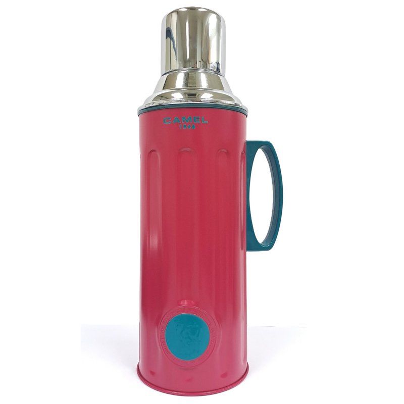 Camel brand 1.1L glass bladder vacuum insulated pot candy color body pomegranate red 312PM - Vacuum Flasks - Other Materials Red