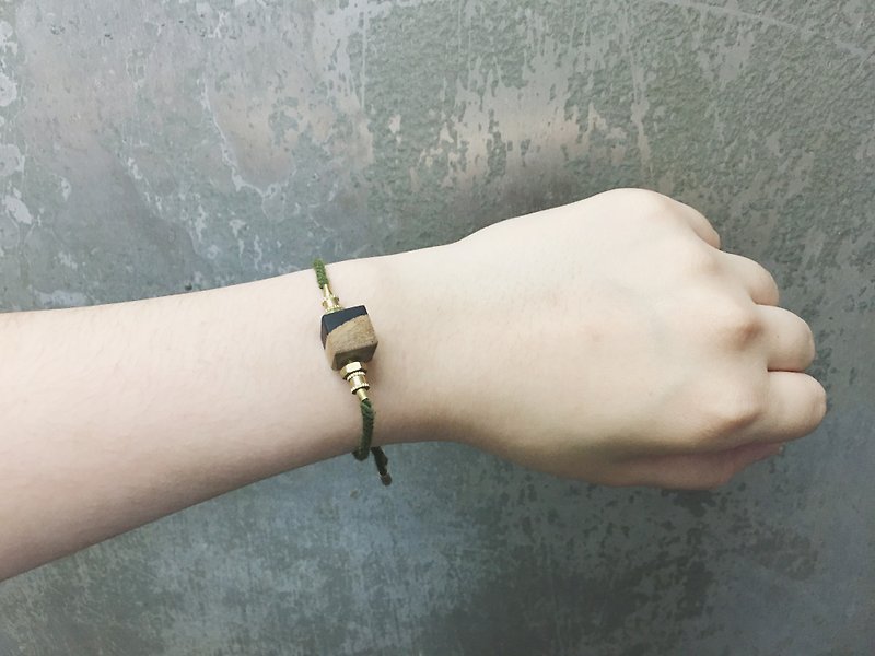 wooden bracelet - Bracelets - Wood Black