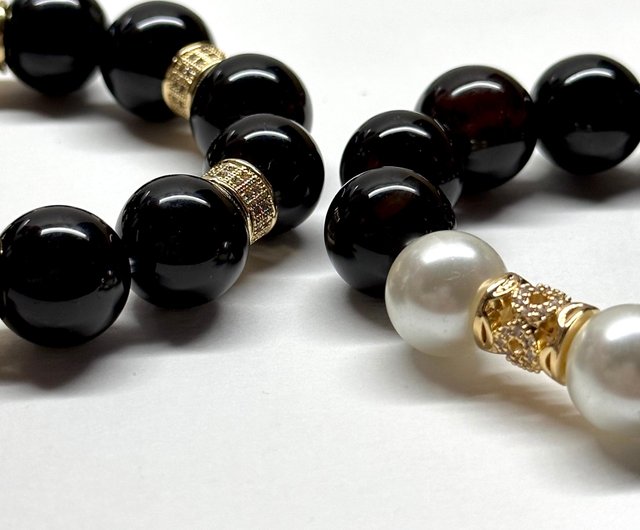 オニキス　黒 ゴールドメッキ クローバーピアス　花柄 オニキス 黒 ゴールドメッキ クローバーピアス 花柄 クローバー 【18mm