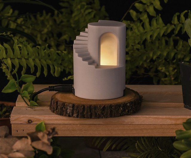 Gleam Plus Concrete Handmade Desktop Decor Table Lamp Home Gifts Timestone Goods Lighting I - Home Decor Gifts
