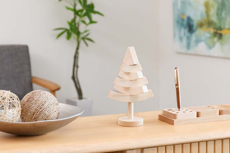 旭川家具 cosine GIFT 搖曳樹木 日本產工藝品 木材 小物 楓木 - 擺飾/家飾品 - 木頭 咖啡色