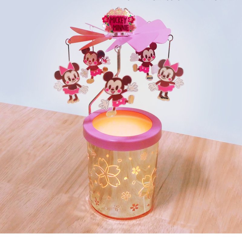 Officially Licensed Mickey & Minnie Rotary Spinning Candle Holder - เทียน/เชิงเทียน - โลหะ หลากหลายสี