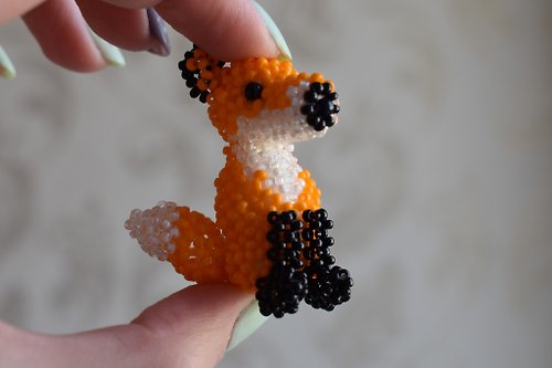 Custom Cats 3D Bead Animals Beaded Keychains Beaded Cat Figurine Animals 3D Beading Bead Toys Beaded Custom Keychains. C | Mylikestore