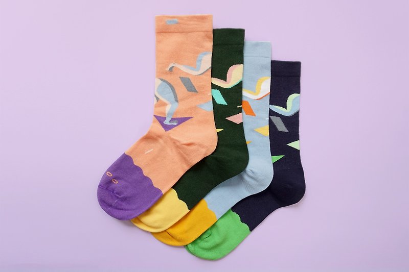 Mix Socks Gift Box 4 in 1 - Socks - Cotton & Hemp Red