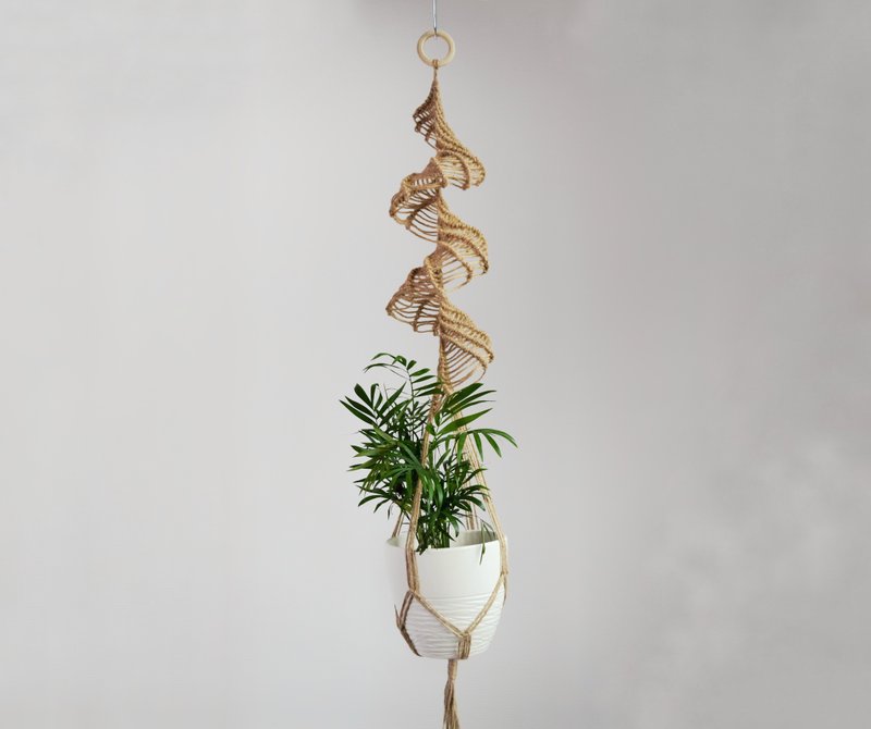 Macrame plant hanger , Jute plant holder Shop planthanger Plants Pinkoi
