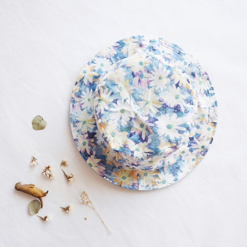 Gentle sided hat Series | Summer Daisy - Hats & Caps - Other Materials Blue