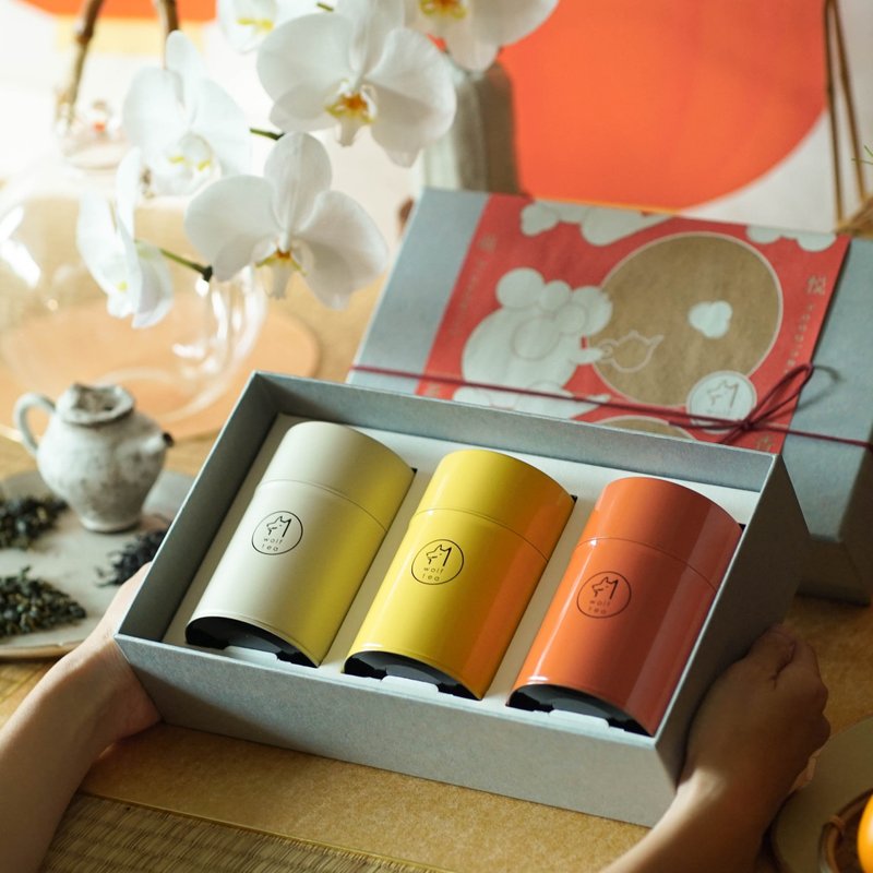 【兔年限定優惠】萌兔大福 | 台灣單品茶禮 (叁罐入) - 茶葉/茶包/水果茶 - 新鮮食材 