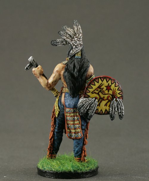 Toy Soldiers Indians Native American Figurine 1/32 scale Tin 54mm Painted Metal 