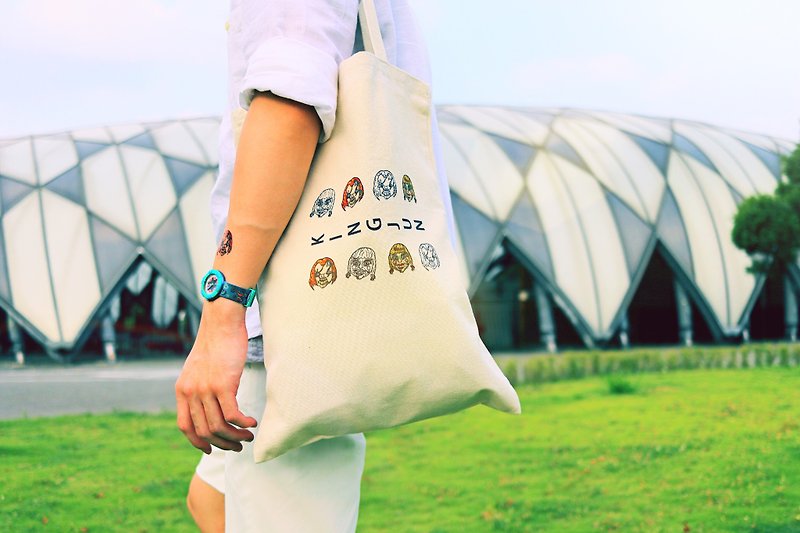 kingjun 帆布袋(三種樣式) 收納 限量少數 - 手提包/手提袋 - 棉．麻 金色