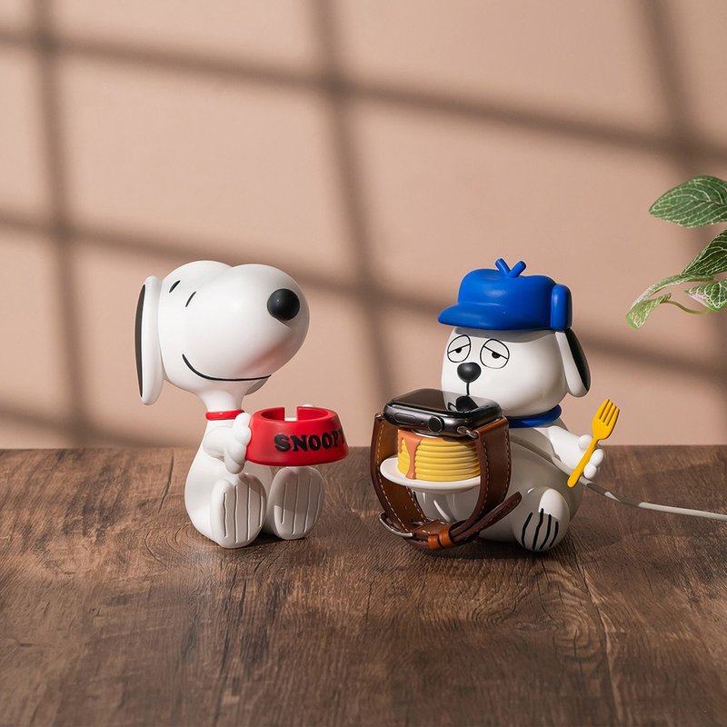 [1314 Combination] Snoopy + Olaf Doll Apple Watch Charging Stand Each - แกดเจ็ต - วัสดุอื่นๆ ขาว