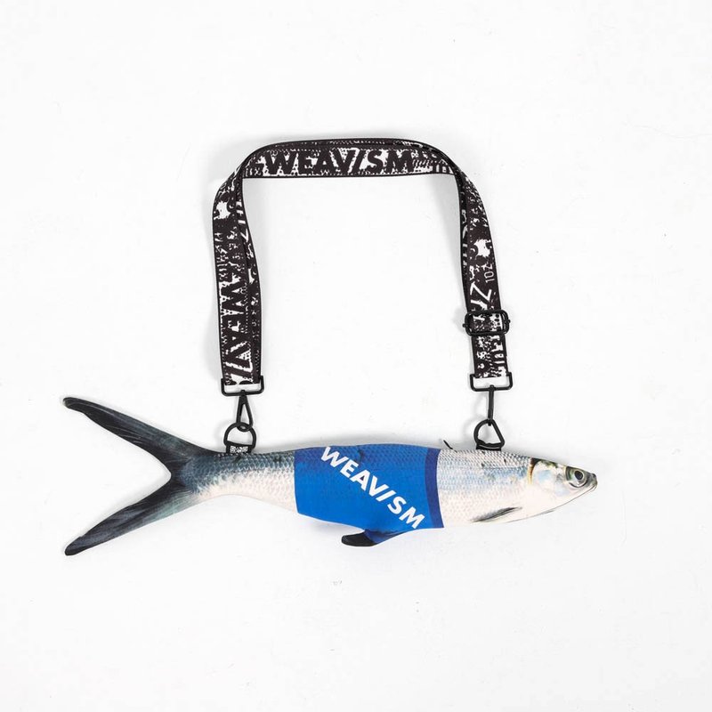 กระเป๋าปลานวลจันทร์ Milkfish (M) แถมฟรีพวงกุญแจปลาช่วงคริสต์มาส - อื่นๆ - ผ้าฝ้าย/ผ้าลินิน สีเทา