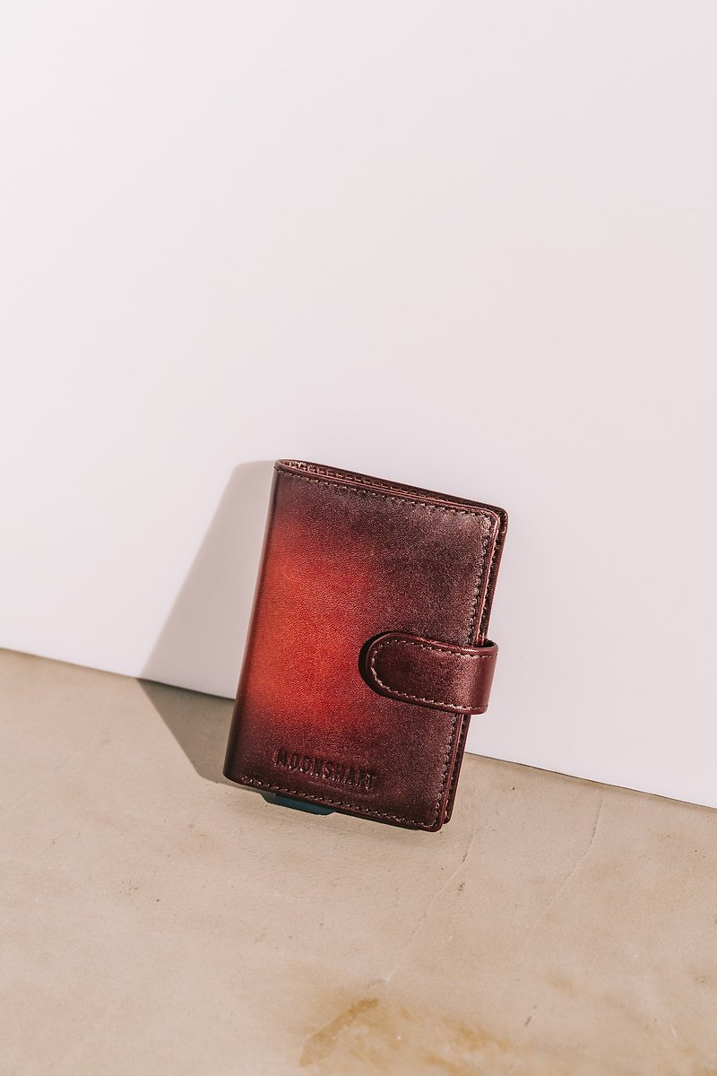 Moonshaft full grain cowhide leather RFID Bifold - Wallets - Genuine Leather Multicolor
