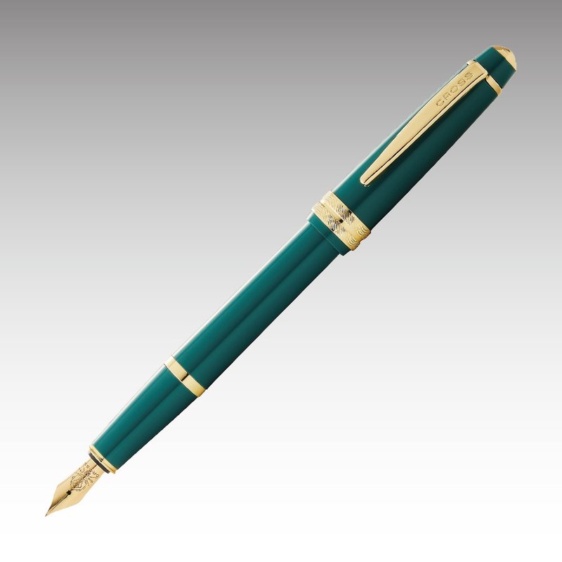 CROSS Bailey Light Bailey light series gold clip bright green fountain pen/F tip (original genuine) - Fountain Pens - Resin Green