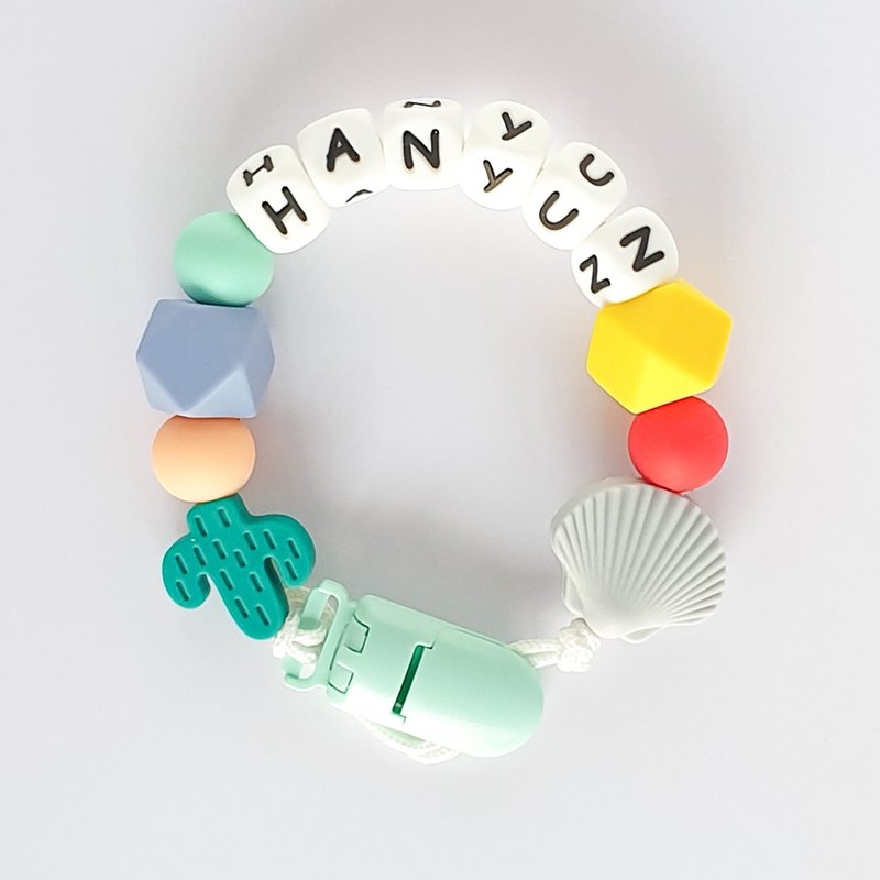 hanyun 仙人掌 貝殼 客製化奶嘴鏈 - 寶寶/兒童玩具/玩偶 - 其他材質 多色