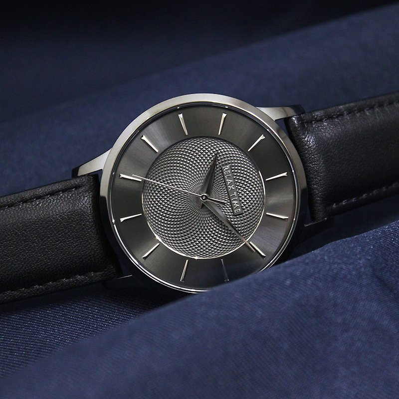 RELAX TIME Classic Classic Series - Black X Black (RT-88-7M) Large - นาฬิกาผู้ชาย - สแตนเลส สีดำ