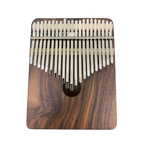 Pangolin，音樂城市工作室 21音胡桃木箱式實木卡林巴琴 銀色鋼片 送調音器+書包+透明琴架