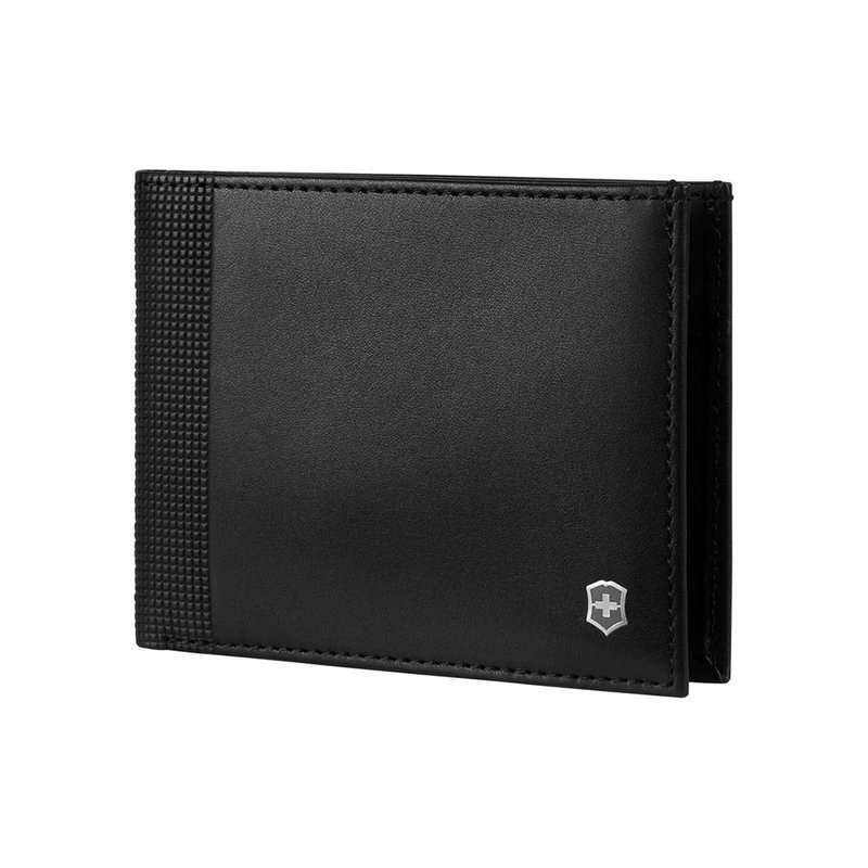 VICTORINOX 瑞士維氏 Altius Alox 三摺皮夾 611574 - 錢包/皮夾/長短夾 - 真皮 黑色