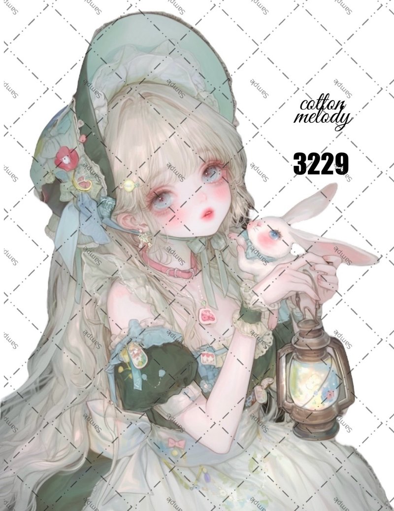 original sticker no.3229 character sticker original sticker original character sticker decorative sticker cotton melody - สติกเกอร์ - กระดาษ 