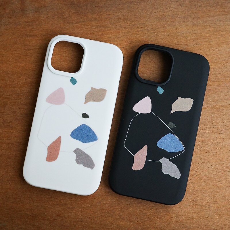 Terrazzo/Rhino Shield anti-fall iPhone phone case - Phone Cases - Plastic Multicolor