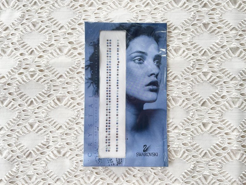 Vintage Swarovski Crystal Temporary Tattoo,Body & Face Jewels, MOONLIGHT RAIN - 金工/飾品 - 其他材質 紫色
