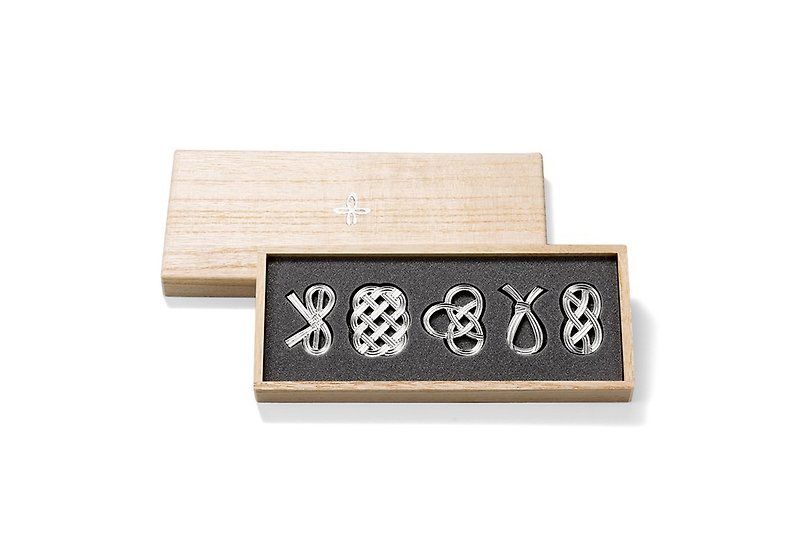 日式繩結筷架組 - 5入 - 筷子/筷子架 - 其他金屬 銀色