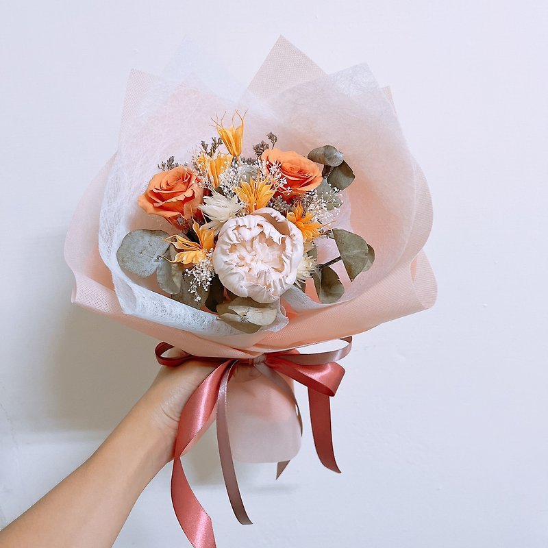 Preserved Flower Bouquet_Rose, Sola Flower Gift - Items for Display - Plants & Flowers Multicolor