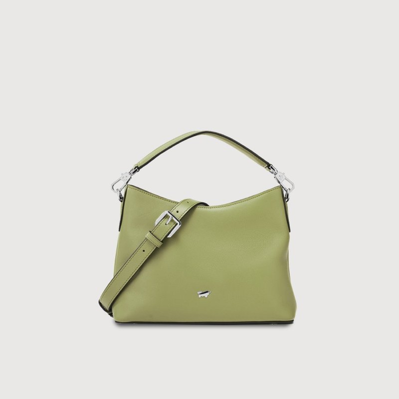 【Complimentary Gift Wrapping Upgrade】Laura-M Small Crossbody Bag - Avocado Green / BF855-25-AVG - กระเป๋าแมสเซนเจอร์ - หนังแท้ สีเขียว