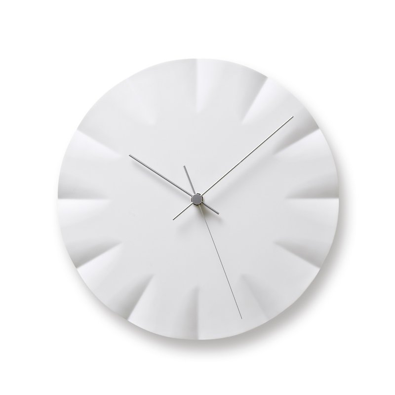 KIFUKU うねるホワイト時計 - 時計 - 磁器 ホワイト