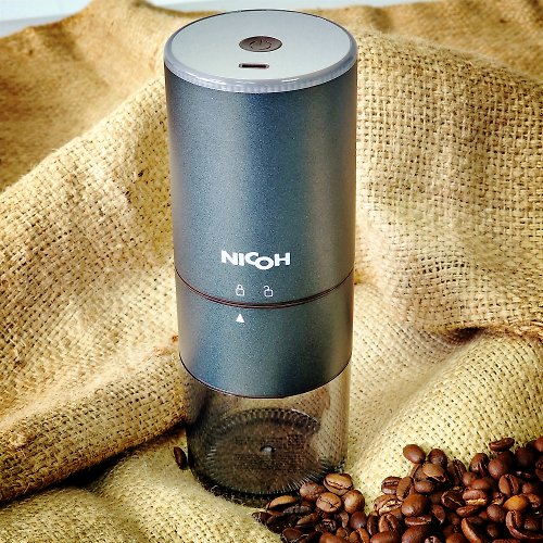 HOFFE COFFEE 【現貨】日本NICOH USB不銹鋼電動錐刀磨豆機