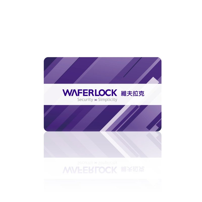 【WAFERLOCK維夫拉克】聯名 iPASS一卡通 / 電子鎖感應卡 - 造型悠遊卡/交通卡 - 其他材質 紫色