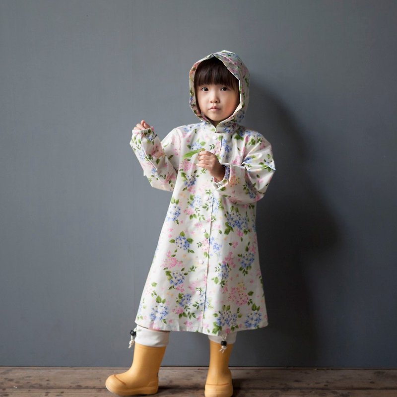 Hydrangea Khaki kid's raincoat - Kids' Raincoats & Rain Gear - Waterproof Material Khaki